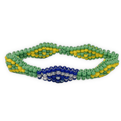 Ide bracelet, Diamond Style, Medium - Orula camino de Yemaya