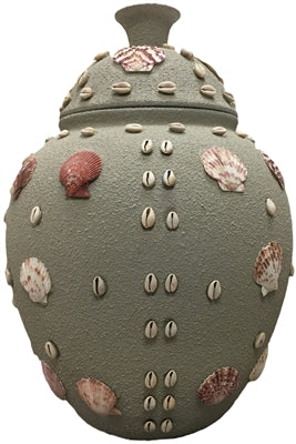 Tinaja con Caracoles (Pot with Seashells)17.5" Olokun